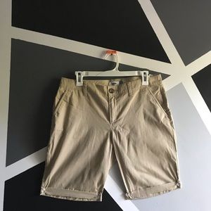 Khaki Bermuda shorts